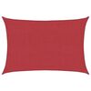 vidaXL Para-sol estilo vela 160 g/m&sup2; 2,5x3,5 m vermelho