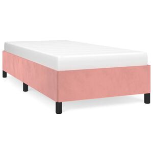 vidaXL Estrutura de cama 80x200 cm veludo rosa