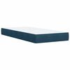 vidaXL Cama boxspring com colch&atilde;o 90x200 cm veludo azul