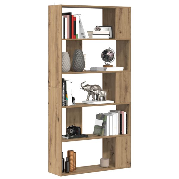 vidaXL Gabinete de Livros Carvalho Artesanal 80 x 24 x 159 cm