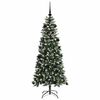 vidaXL &Aacute;rvore de Natal Artificial Verde 150 cm PVC, Pl&aacute;stico e A&ccedil;o