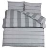 vidaXL Conjunto de capa de edred&atilde;o 225x220 cm algod&atilde;o cinzento-claro