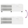 vidaXL Arm&aacute;rio de Madeira Branco Brilhante 100,5 x 39 x 30 cm