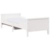 vidaXL Estrutura de cama com colch&atilde;o extens&iacute;vel Branco 80 x 200 cm