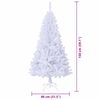 vidaXL &Aacute;rvore de Natal Artificial com 150 LEDs Branco 150 cm PVC e A&ccedil;o