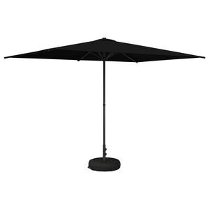 vidaXL Parasol de Jardim com Base 200 x 300 cm Poli&eacute;ster Retangular