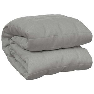 vidaXL Manta pesada 11 kg 150x200 cm tecido cinza