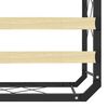 vidaXL Estrutura de cama 140x200 cm metal preto