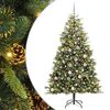 vidaXL &Aacute;rvore de Natal Artificial Articulada com Cones Verde 180 cm