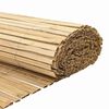 vidaXL Cerca de Bambu Castanho 400 x 125 cm Bambu