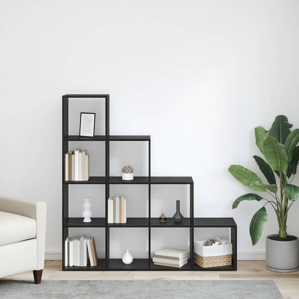 vidaXL Divis&oacute;ria de Quarto Estante Carvalho Preto