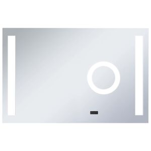 vidaXL Espelho de parede LED c/ sensor t&aacute;til casa de banho 100x60 cm