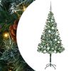 vidaXL &Aacute;rvore de Natal Artificial com 300 LEDs Verde 180 cm PVC e A&ccedil;o