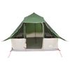 vidaXL Barraca Tipi com telhado Verde 358 x 296 x 258 cm tafetá