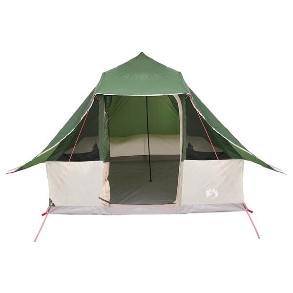 vidaXL Barraca Tipi com telhado Verde 358 x 296 x 258 cm tafetá