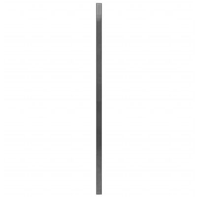 vidaXL Painel vedação c/ postes ferro revestido a pó 6x1,2 m antracite