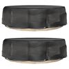vidaXL Capas p/ espregui&ccedil;adeira ilha 2 pcs 8 ilh&oacute;s &Oslash;188x50 cm redondo