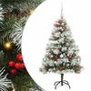 vidaXL &Aacute;rvore de Natal Artificial Verde e branco 150 cm