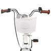 vidaXL Bicicleta Infantil 20 Polegadas 6-11 Branco