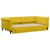 vidaXL Sof&aacute;-cama com gavet&atilde;o e gavetas 100x200 cm veludo amarelo