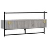 vidaXL M&oacute;vel TV de parede 100,5x30x51cm deriv. madeira cinzento sonoma