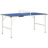 vidaXL Mesa de pingue-pongue de 5 p&eacute;s com rede 152x76x66 cm azul