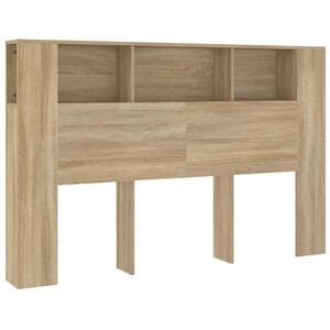 vidaXL Arm&aacute;rio de cabeceira 160x18,5x104,5 cm carvalho sonoma