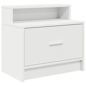 vidaXL Mesa de cabeceira com gaveta 51x31x47 cm branco
