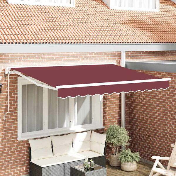 vidaXL Estrutura de Toldo Borgonha 250 x 200 cm