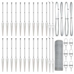 vidaXL Poste de Cerca Prateado