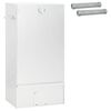 vidaXL Forno Fumador 3 unid. 44,5 x 29 x 83 cm A&ccedil;o galvanizado