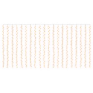 vidaXL Cortina de luzes 600 LED Branco quente 600 x 300 cm