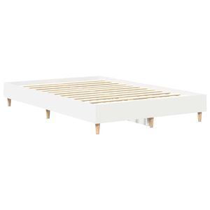 vidaXL Estrutura da Cama Branco 137 x 190 cm Derivados de Madeira