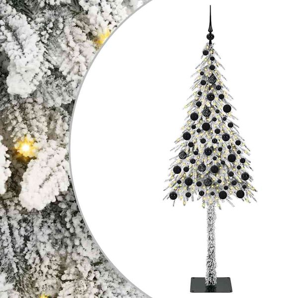 vidaXL &Aacute;rvore de Natal com 300 LEDs com suporte Branco 180 cm PE e A&ccedil;o
