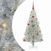 vidaXL &Aacute;rvore de Natal com 150 LEDs com suporte Prateado 150 cm PET
