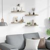vidaXL Prateleiras de parede 4 pcs 40x9x3 cm carvalho sonoma