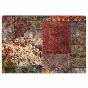 vidaXL Passadeira MARSA Multicolor 100 x 150 cm Poli&eacute;ster e PVC