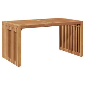 vidaXL Mesa Lateral de Jardim Manual Castanho 70 x 37,5 x 35,5 cm
