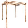 vidaXL P&eacute;rgola de bambu 170x170x220 cm