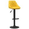 vidaXL Bancos de bar 2 pcs veludo amarelo mostarda