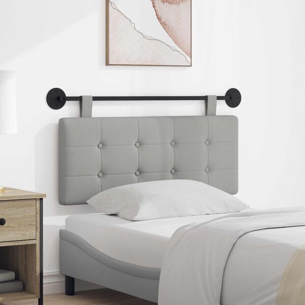 vidaXL Cabeceira Suspensa Montado na parede tecido