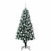vidaXL &Aacute;rvore de Natal Artificial Verde 180 cm PVC, A&ccedil;o e Pl&aacute;stico