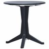vidaXL Mesa de jardim 70 cm pl&aacute;stico antracite