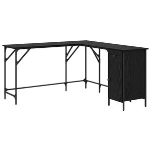 vidaXL Mesa Carvalho Preto Derivados de Madeira 141 x 141 x 75 cm