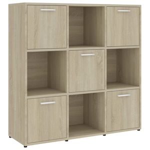vidaXL Estante 90x30x90 cm contraplacado cor carvalho sonoma