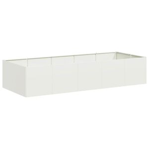vidaXL Vaso/floreira 200x80x40 cm a&ccedil;o preto