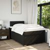 vidaXL Cama boxspring com colch&atilde;o 120x190 cm tecido preto