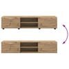 vidaXL Conjunto de m&oacute;vel de TV Carvalho Artesanal Madeira processada