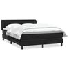 vidaXL Cama com molas/colch&atilde;o 140x220 cm veludo preto