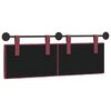 vidaXL Cabeceira Suspensa Vinho Vermelho 130 x 55 x 7 cm tecido